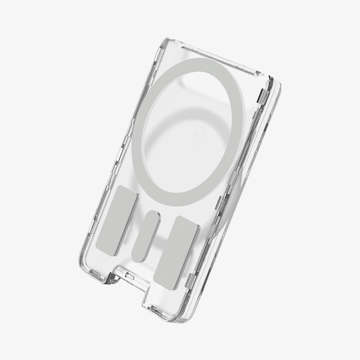 AFA08888 - Ultra Hybrid MagFit+ Wallet (MagFit) in Crystal Clear showing the back of the wallet case 