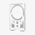 AFA08888 - Ultra Hybrid MagFit+ Wallet (MagFit) in Crystal Clear showing the front partial side