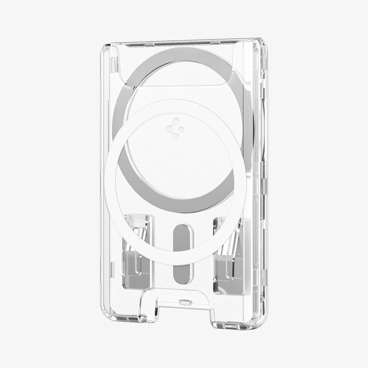 AFA08888 - Ultra Hybrid MagFit+ Wallet (MagFit) in Crystal Clear showing the front partial side