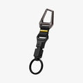 AHP06846 - Carabiner (Magnetic Keychain) in Black showing the front, partial side with bottom partially extended
