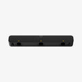 AHP06847 - Carabiner (Magnetic Keychain) Holder Hub in Black showing the front, partial bottom with magnetic holes for magnetic keychain holder