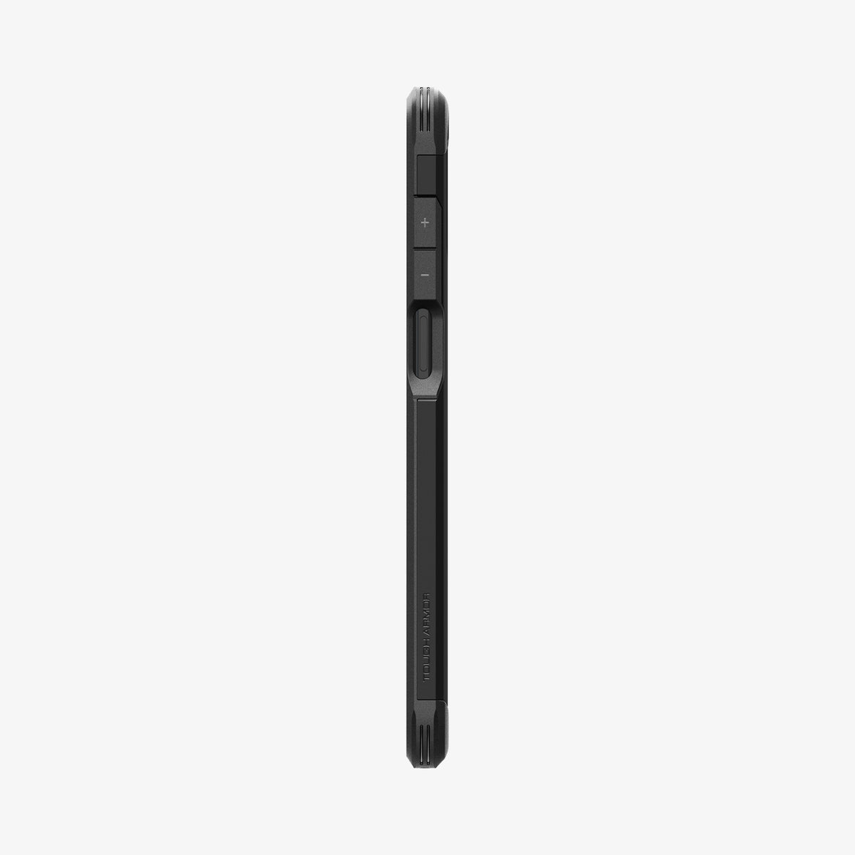 ACS06433 - Moto G Power Case Tough Armor in black showing the side