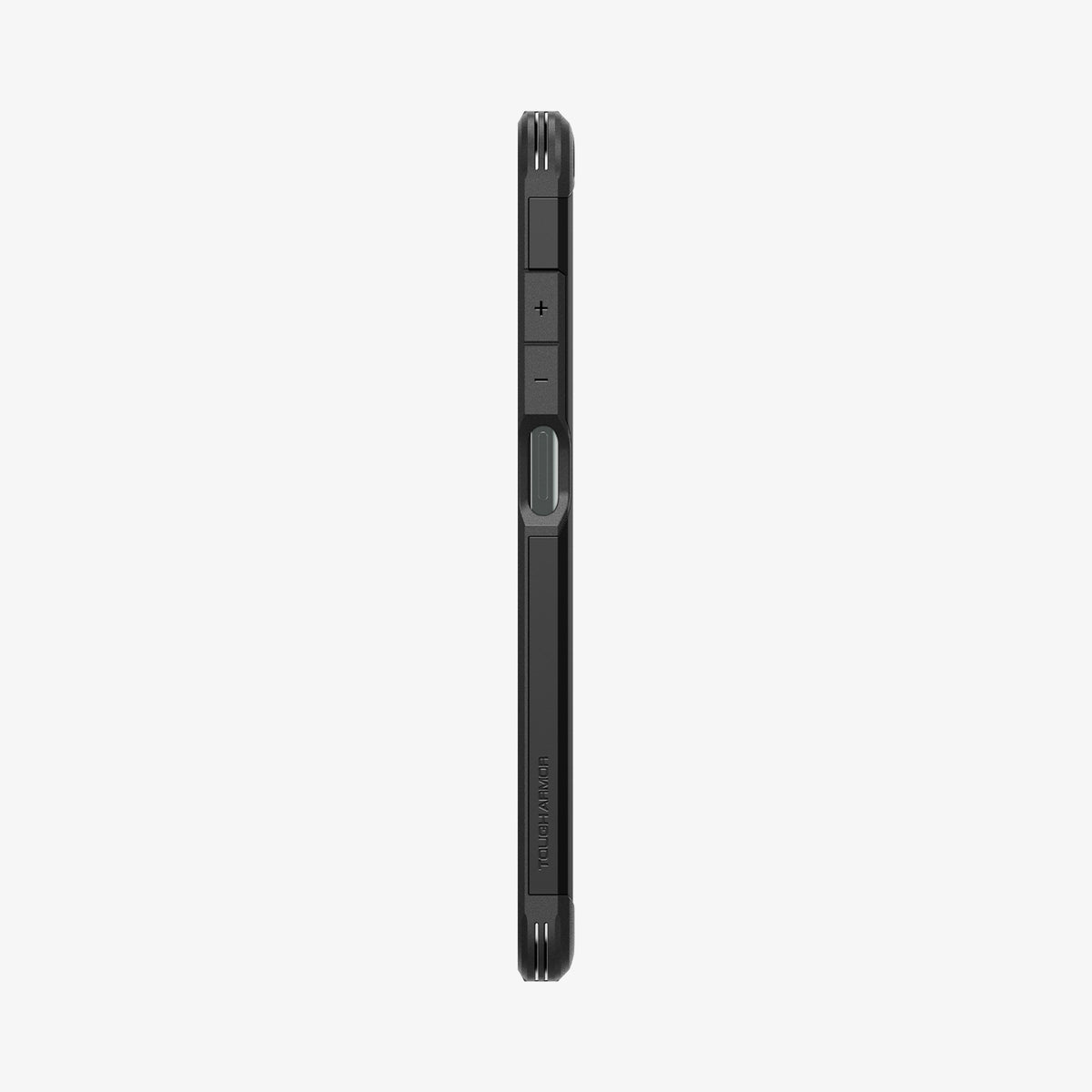 ACS07767 - Moto G 5G (2024) Case Tough Armor in Black showing the side with side buttons