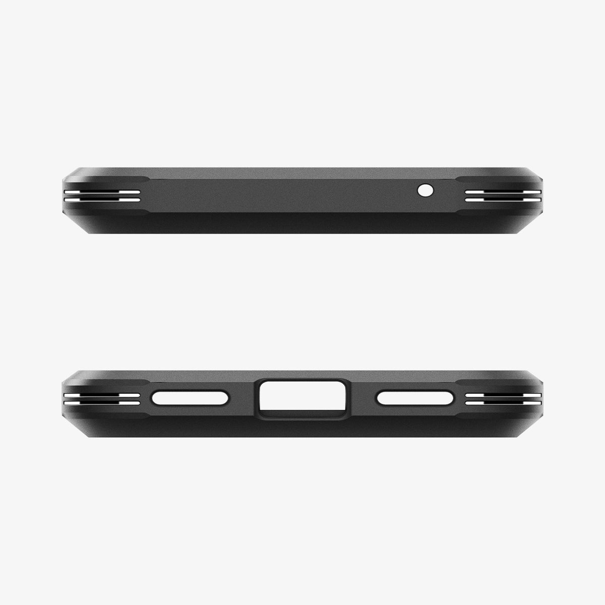 ACS07265 - Pixel 8a Case Tough Armor in Metal Slate showing the top and bottom