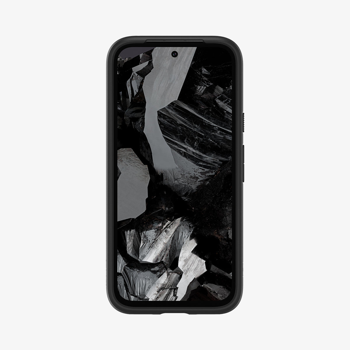 ACS07262 - Pixel 8a Case Ultra Hybrid in Matte Black showing the front