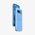 ACS07260 - Pixel 8a Case Ultra Hybrid in Crystal Clear showing the back, partial front from behind and sides