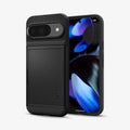ACS07695 - Pixel 9 Pro Case Slim Armor CS in Black showing the back, sides and partial front