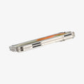 ACS07588 - Pixel 9 Pro Fold Case Ultra Hybrid in Crystal Clear showing the partial front bottom and sides