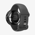 ACS07392 - Pixel Watch 3 (41mm) Case Thin Fit in Black showing the back, partial side installed on a watch