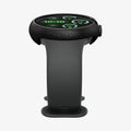 ACS07392 - Pixel Watch 3 (41mm) Case Thin Fit in Black showing the partial front and side 