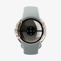 ACS07391 - Pixel Watch 2 Case Thin Fit in Crystal Clear showing the back of the watch face and inner sides of the band