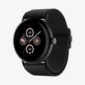 AMP07601 - Pixel Watch 4 (45mm) Lite Fit Watch Band in black showing the front and partial inside of band