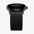 AMP07601 - Pixel Watch 4 (45mm) Lite Fit Watch Band in black showing the bottom and partial front