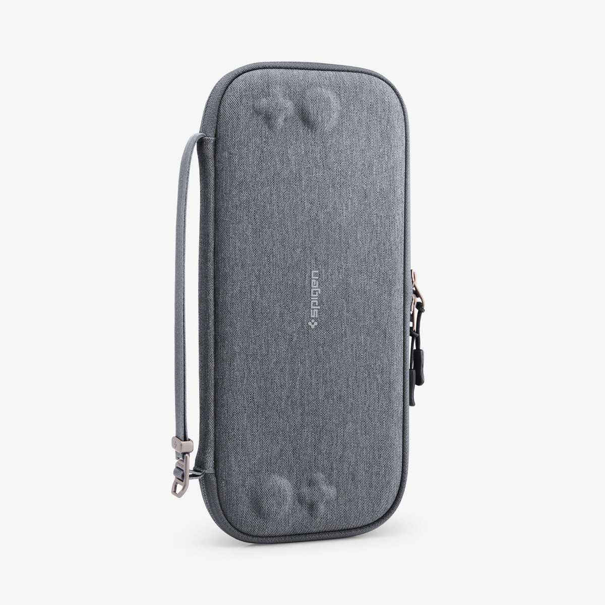 AGP10197 - Nintendo Switch 2 Klasden Pouch 2 in Charcoal Gray showing the front and partial side. 