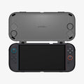 ACS10487 - Nintendo Switch 2 Thin Fit 360 in Black showing the device inside the case widely open