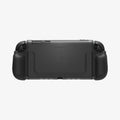 ACS10167 - Nintendo Switch 2 Ultra Hybrid case rear view showing transparent back panel with Spigen logo and ergonomic grip handles on both sides