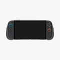 ACS10167 - Nintendo Switch 2 Ultra Hybrid case front view showing full screen access with attached Joy-Con controllers and contoured grip edges