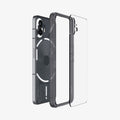ACS06542 - Nothing Phone 2 Case Ultra Hybrid showing the multiple layers of case hovering behind the device