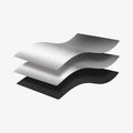 ACP09093 - R1S (2022-2025) Rivian CryoShade RO260 in Black showing the layers of the fabric