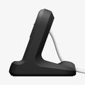 AMP11999 - Fitbit Air Night Stand | S356 in Black showing a side view of the charging stand with a charging cable routed through the rear
