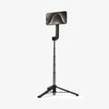 AMP07656 - Tripod Selfie Stick (Magfit) | S571W showing the front of the device attached to the tripod selfie stick extended with a stand