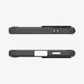 ACS11124 - Spigen Ultra Hybrid Galaxy A57 5G case in Space Crystal - top and bottom edge views showing speaker and charging port cutouts