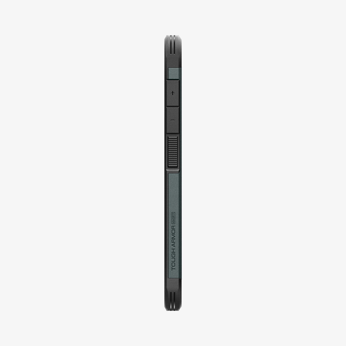 ACS08989 - Galaxy S25 Plus Case Tough Armor AI (MagFit) in Abyss Green showing the side