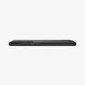 ACS07341 - Galaxy S24 Case Thin Fit in Black showing the side with side buttons, partial back on a flat surface