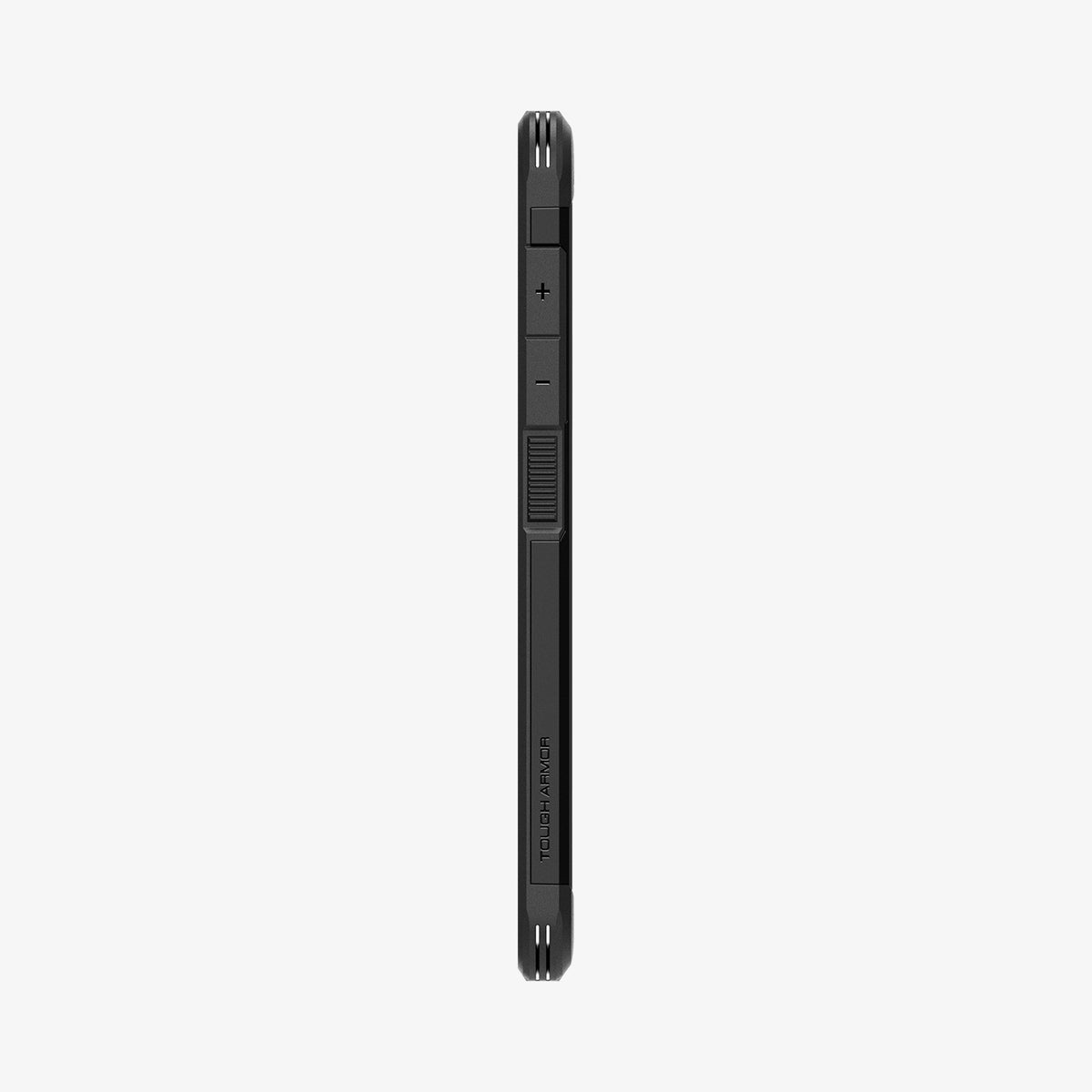 ACS07355 - Galaxy S24 Case Tough Armor in Black showing the side with side buttons