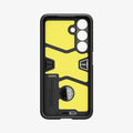ACS07356 - Galaxy S24 Case Tough Armor in Gunmetal showing the inner case with impact foam