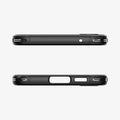 ACS06376 - Galaxy S23 FE Case Rugged Armor in matte black showing the top and bottom