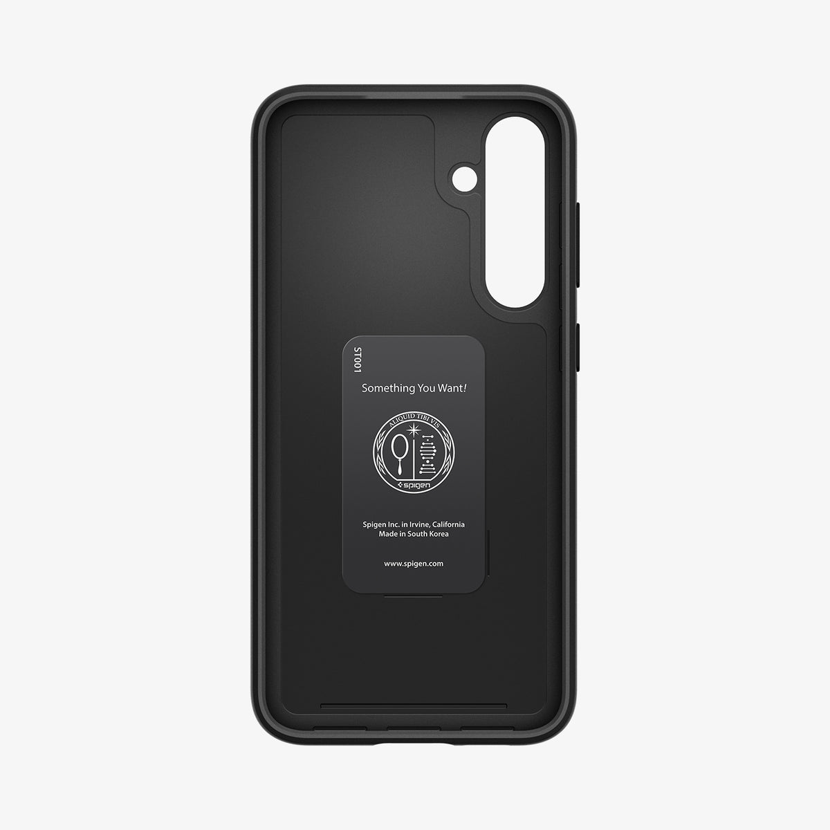 ACS06363 - Galaxy S23 FE Case Thin Fit in black showing the inside of case
