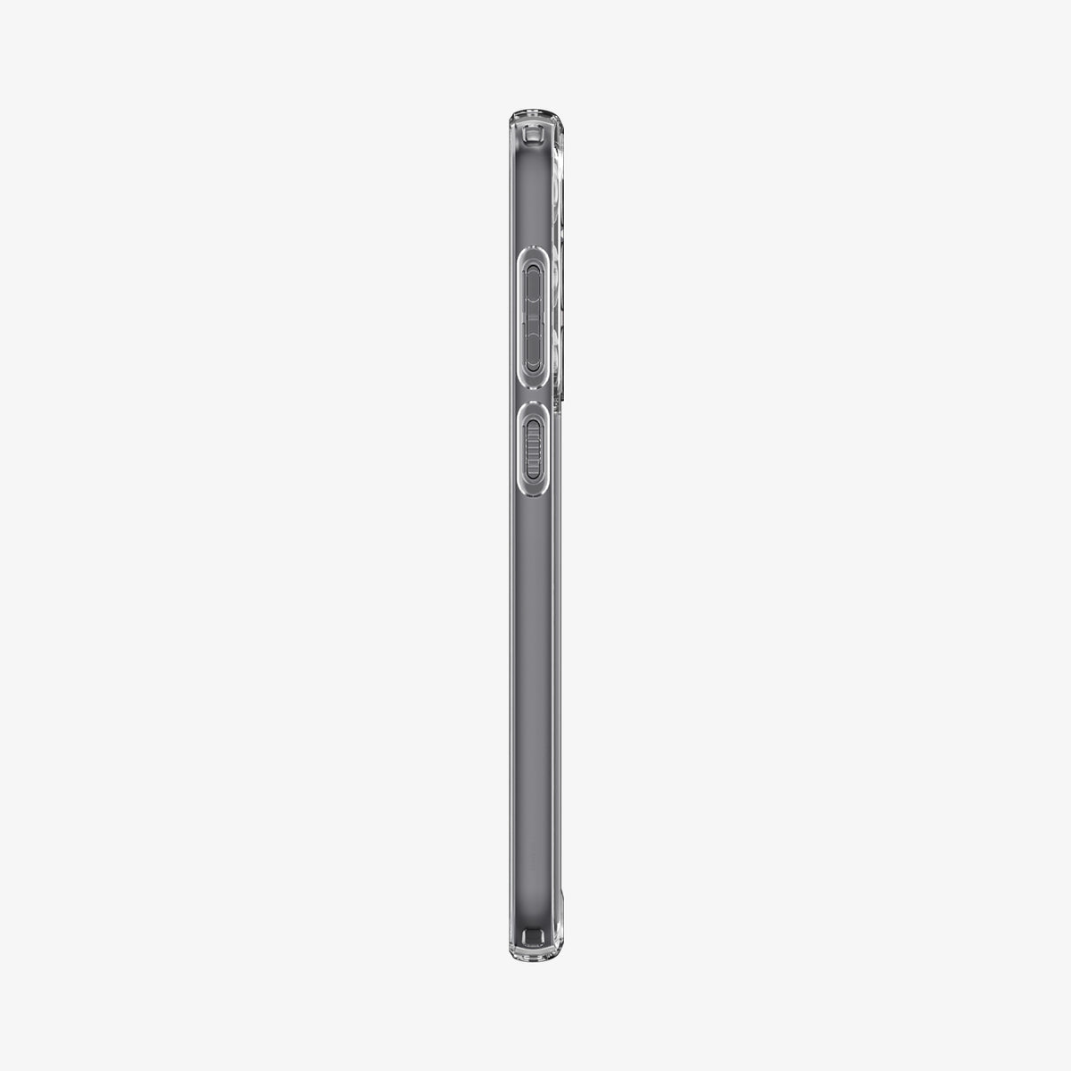 ACS06371 - Galaxy S23 FE Case Ultra Hybrid in crystal clear showing the side