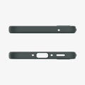 ACS07520 - Galaxy A35 5G Case Liquid Air in Abyss Green showing the top and bottom
