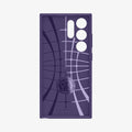 ACS07449 - Galaxy S24 Ultra Case Liquid Air in Deep Purple showing the inner case with spider web pattern