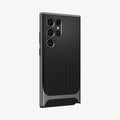 ACS07305 - Galaxy S24 Ultra Case Neo Hybrid in Gunmetal showing the back and partial side