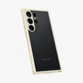 ACS07415 - Galaxy S24 Ultra Case Ultra Hybrid in Mute Beige showing the back, partial side and bottom
