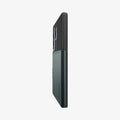 ACS08968 - Galaxy S25 Ultra Case Slim Armor CS in Abyss Green showing the partial back and side