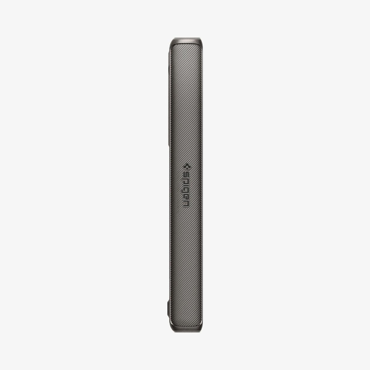 ACS07821 - Galaxy Z Fold 6 Case Slim Armor Pro in Gunmetal showing the hinge