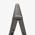 ACS07821 - Galaxy Z Fold 6 Case Slim Armor Pro in Gunmetal showing the front of the hinge and partial sides zoomed in