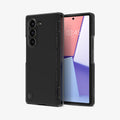 ACS07814 - Galaxy Z Fold 6 Case Ultra Hybrid Pro in Frost Gray showing the back, hinge, partial front and sides