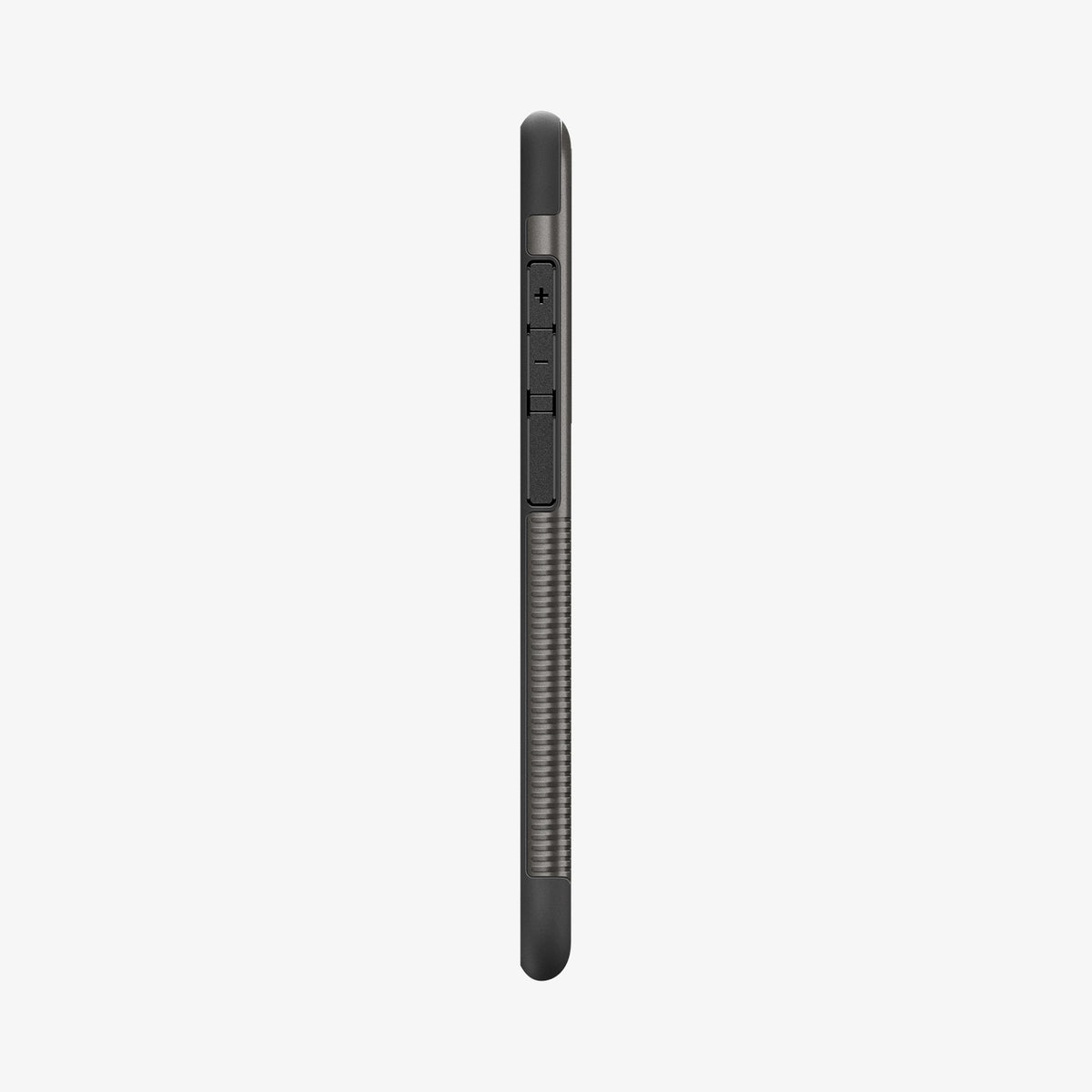 ACS10230 - Galaxy S25 FE Slim Armor (MagFit) in Gunmetal showing the side with side buttons