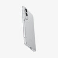 ACS09425 - Galaxy S25 Edge Case Liquid Crystal in Crystal Clear showing the partial back, side and bottom