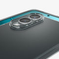 ACS09426 - Galaxy S25 Edge Case Liquid Crystal in Space Crystal showing the partial back, camera zoomed in