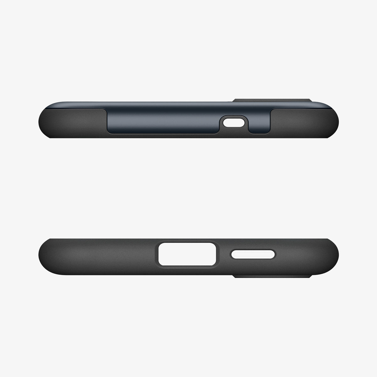 ACS10742 - Galaxy S26 Slim Armor (Mag Fit) in Metal Slate showing the top and bottom