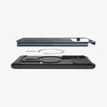 ACS10742 - Galaxy S26 Slim Armor (Mag Fit) in Metal Slate showing the top and bottom