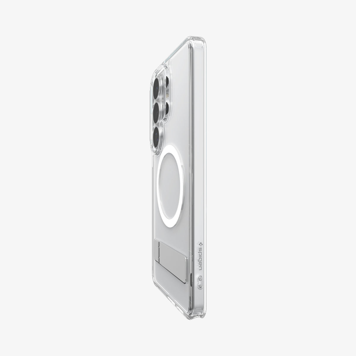 ACS11032 - Galaxy S26 Ultra Case - Ultra Hybrid S (Mag Fit) Clear White showing the back and partial side