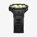 ACS08336 - Galaxy Watch 7 (40mm) Rugged Armor Pro in Matte Black showing the partial front and partial side