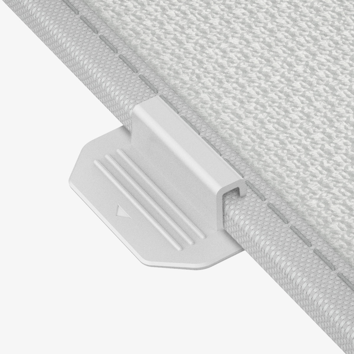 ACP09568 - Model Y (2025) CryoShade Sunroof in Gray showing the partial side and clip 