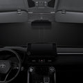 ACP09109 - RAV4 CryoShade TYO260 in Black showing the front (inside) of the vehicle with the sunshade installed
